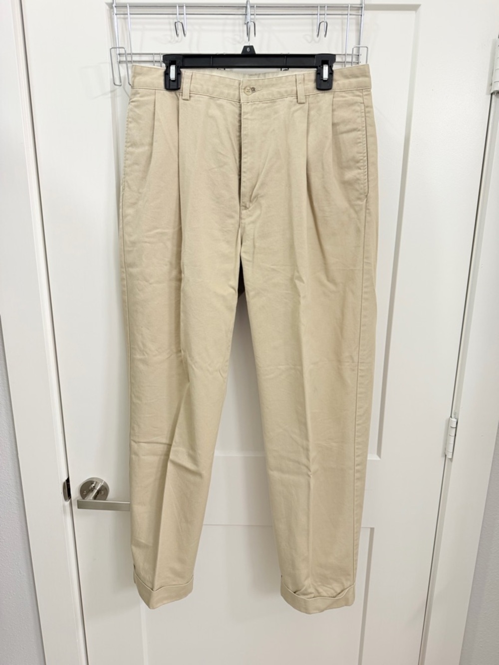 Polo by Ralph Lauren Men's Khaki Pleated Chinos - Light Beige